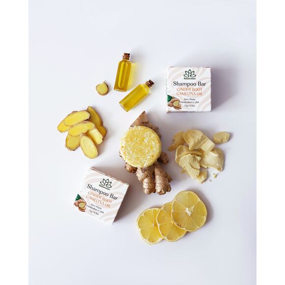 GINGER ROOT Shampoo Bar and Conditioner Bar for Hair Growth - Picture 5 of 12